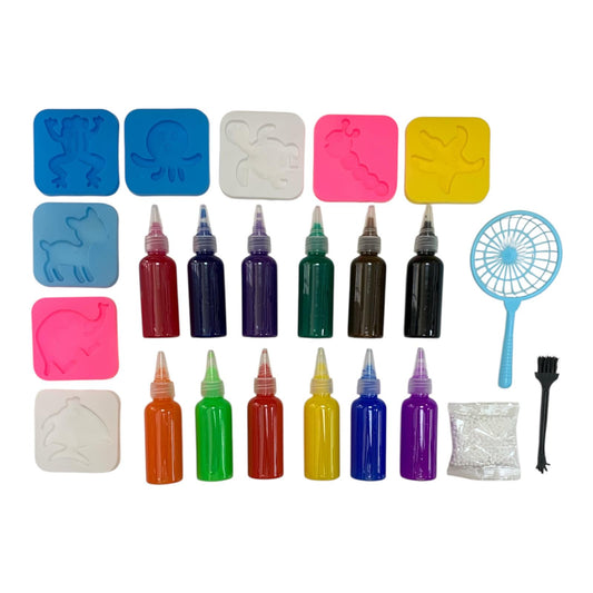 Slime Gel Water Spirit DIY Set 12 Colors || لعبة سلايم جل واتر سبيريت 12 لون