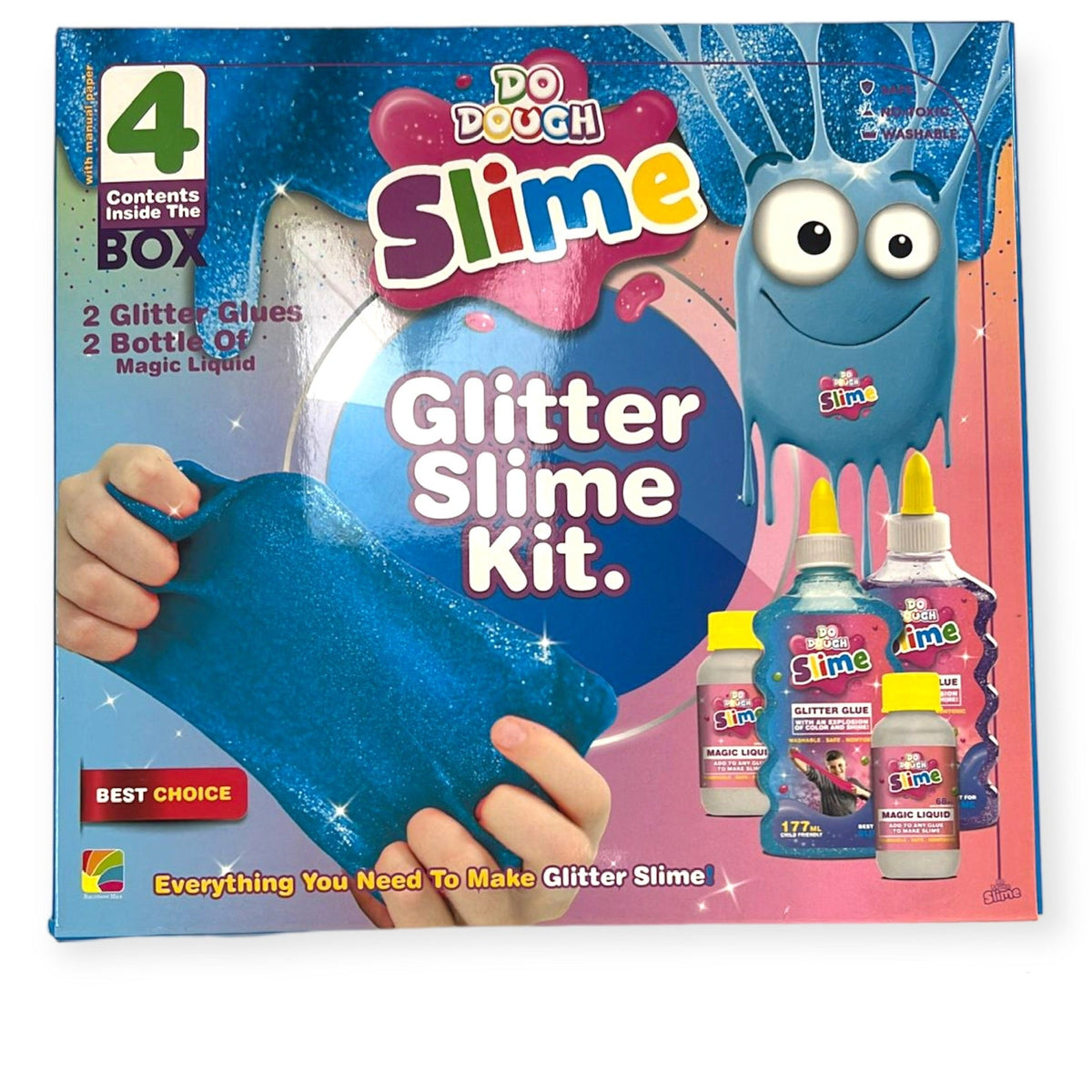 Do Dough Glitter Slime Kit 4 Pcs || مجموعة سلايم قلتر ٤ قطعة دو دوه