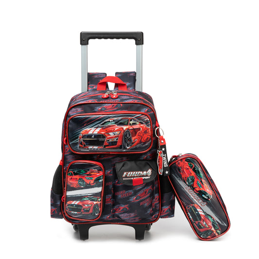 14"  Trolley  Backpack 2PCS FORCA4 TWINS || شنطة ترولي 14 انش 2 قطعه سيارات توينز