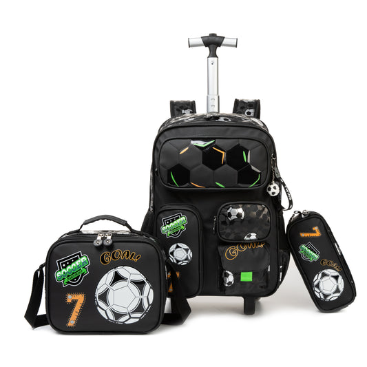 17"  Trolley  Backpack 3PCS FLYING TIGERS TWINS || شنطة ترولي 17 انش 3 قطع النمر الطائر توينز