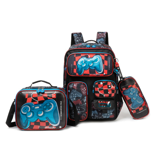 17"  Backpack 3PCS GAMER TWINS || شنطة ظهر 17 انش 3 قطع بلايستيشن توينز