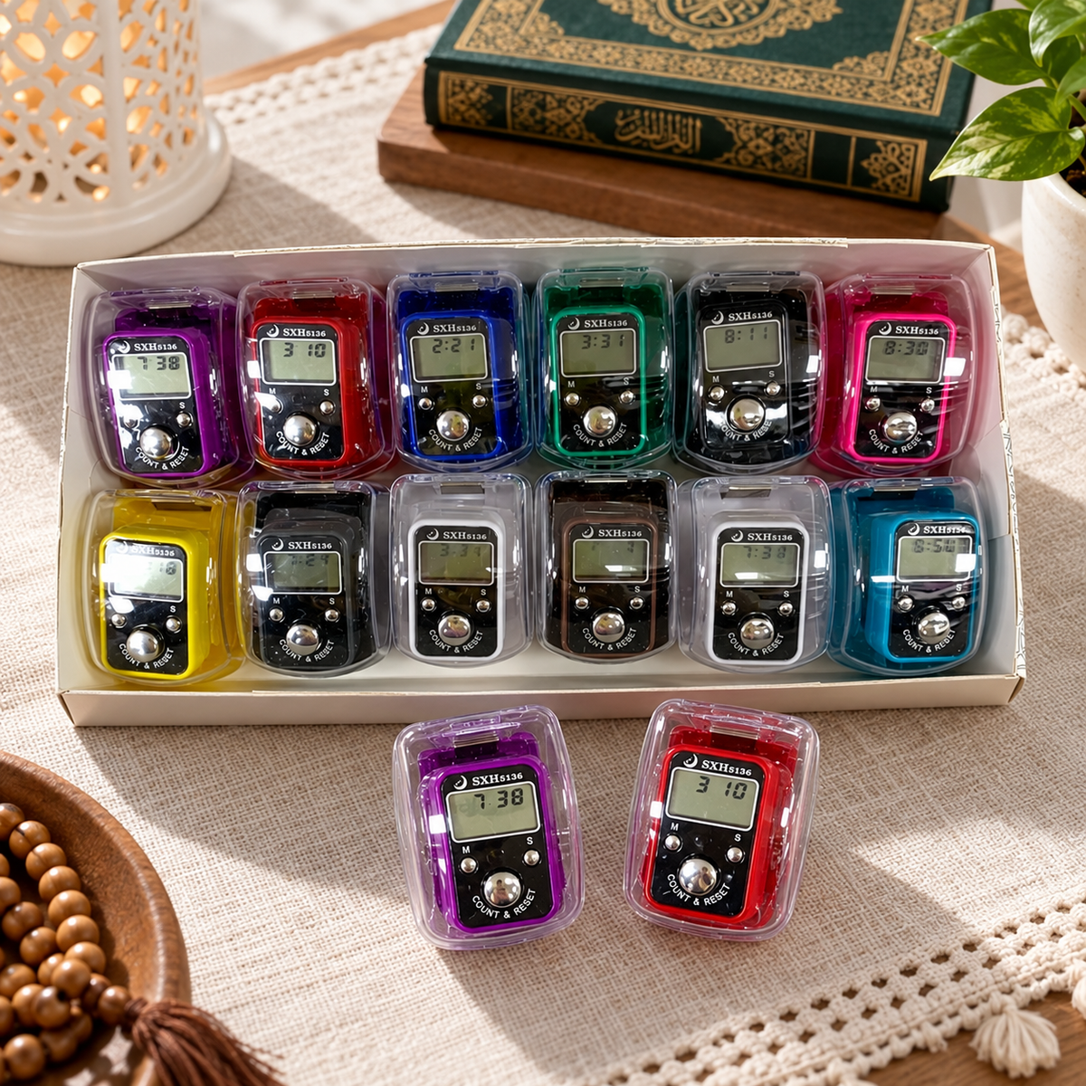 Tasbih Rings Assorted Color by Box || خواتم تسبيح بعلبة الوان متنوعة بالكرتون