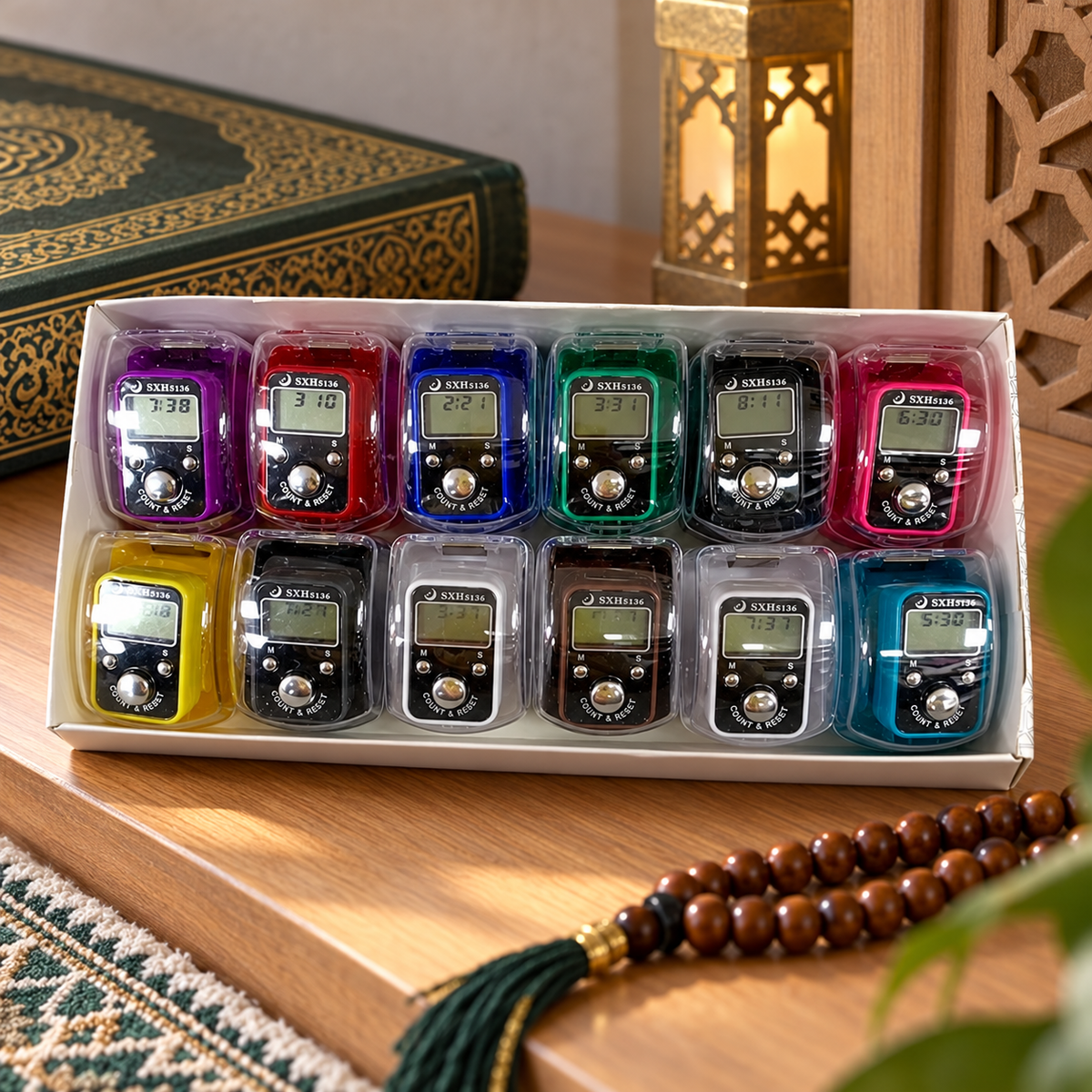 Tasbih Rings Assorted Color by Box || خواتم تسبيح بعلبة الوان متنوعة بالكرتون