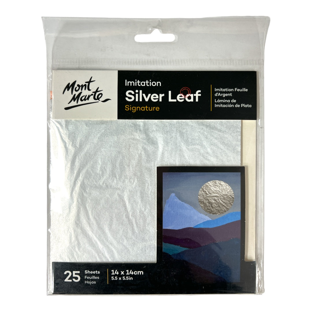 Mont Marte Silver Leaf || ورق فضه مونت مارت