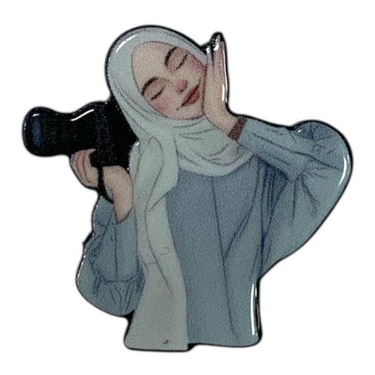 Camera Girl Metal Phone Sticker || ستيكر تلفون حديد البنت والكاميرا