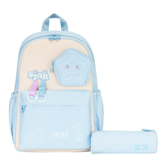 Twins Back to School Backpack Set 2 Pcs # 12 || مجموعة العودة الى المدرسة توينز ٢ قطعة جنطة ظهر و مقلمة #12