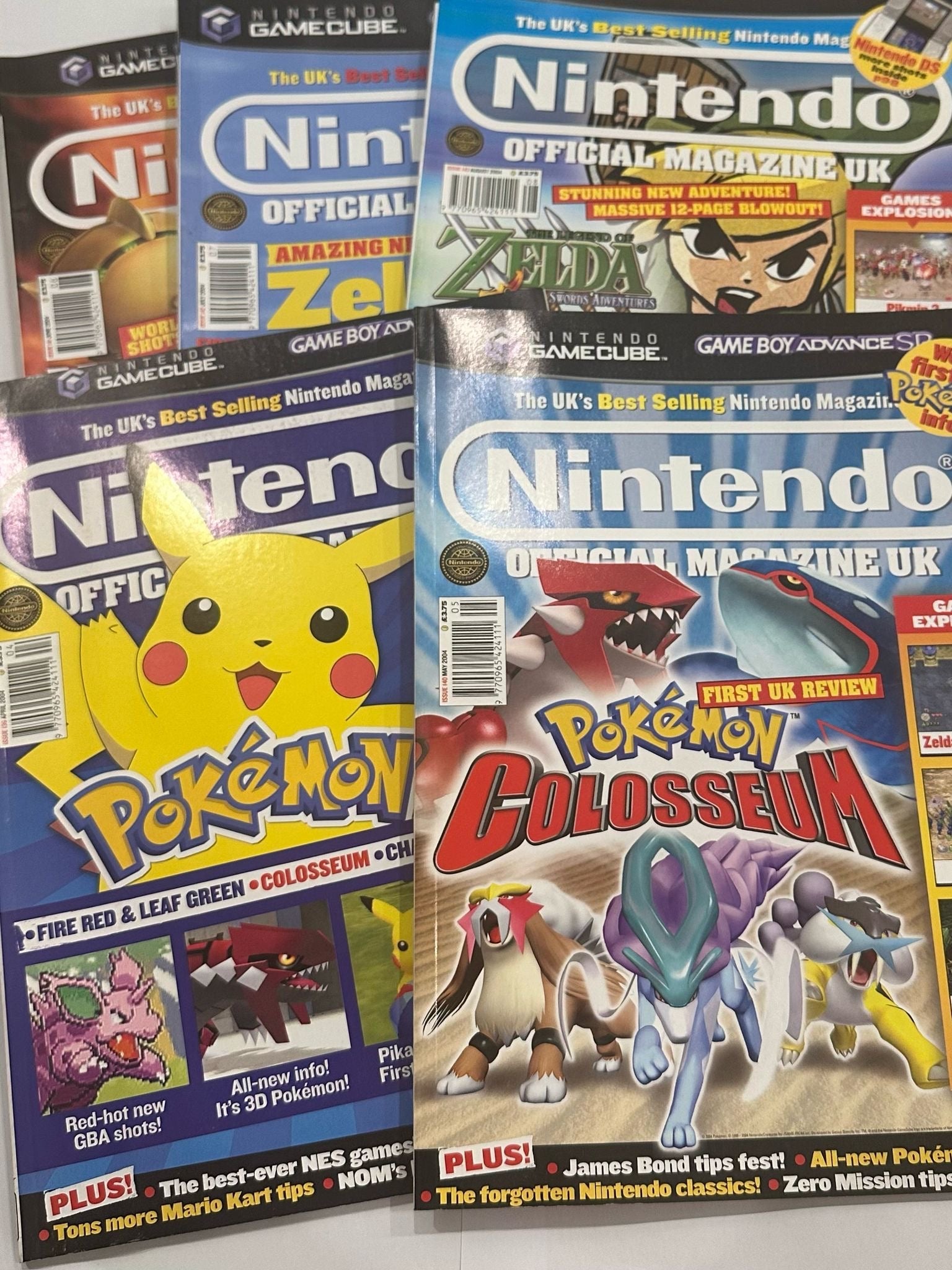 Nintendo Magazine Set 5 Pcs 2004 Issues 139 - 143 || مجموعة مجلات نينتيندو ٥ حبة سنة ٢٠٠٤ اعداد ١٣٩-١٤٣