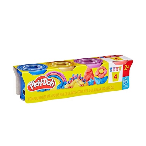 Play-Doh Sparkle Compound 4-Pack || مجموعة طين صلصال بلاي دوه ٤ لون سباركل كومباوند