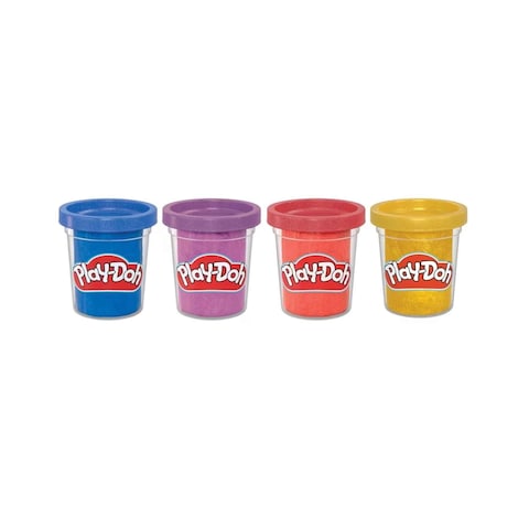 Play-Doh Sparkle Compound 4-Pack || مجموعة طين صلصال بلاي دوه ٤ لون سباركل كومباوند