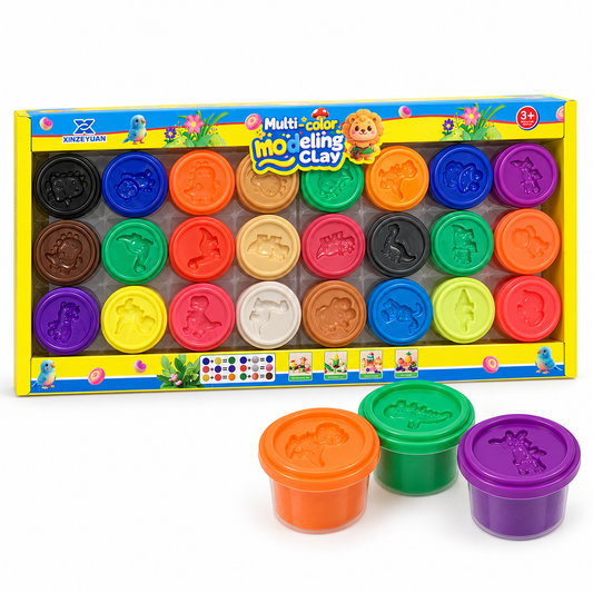 Mini Clay Tub Set || مجموعة علب صلصال صغيرة