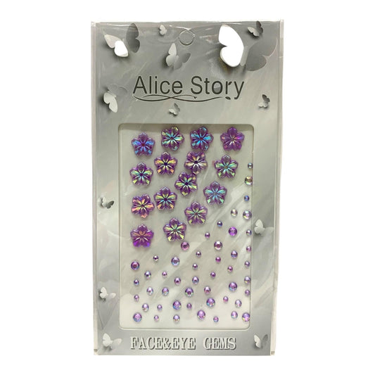 Purple Alice Story Face and Eye Stickers || ستيكر للخدود لون بنفسجي