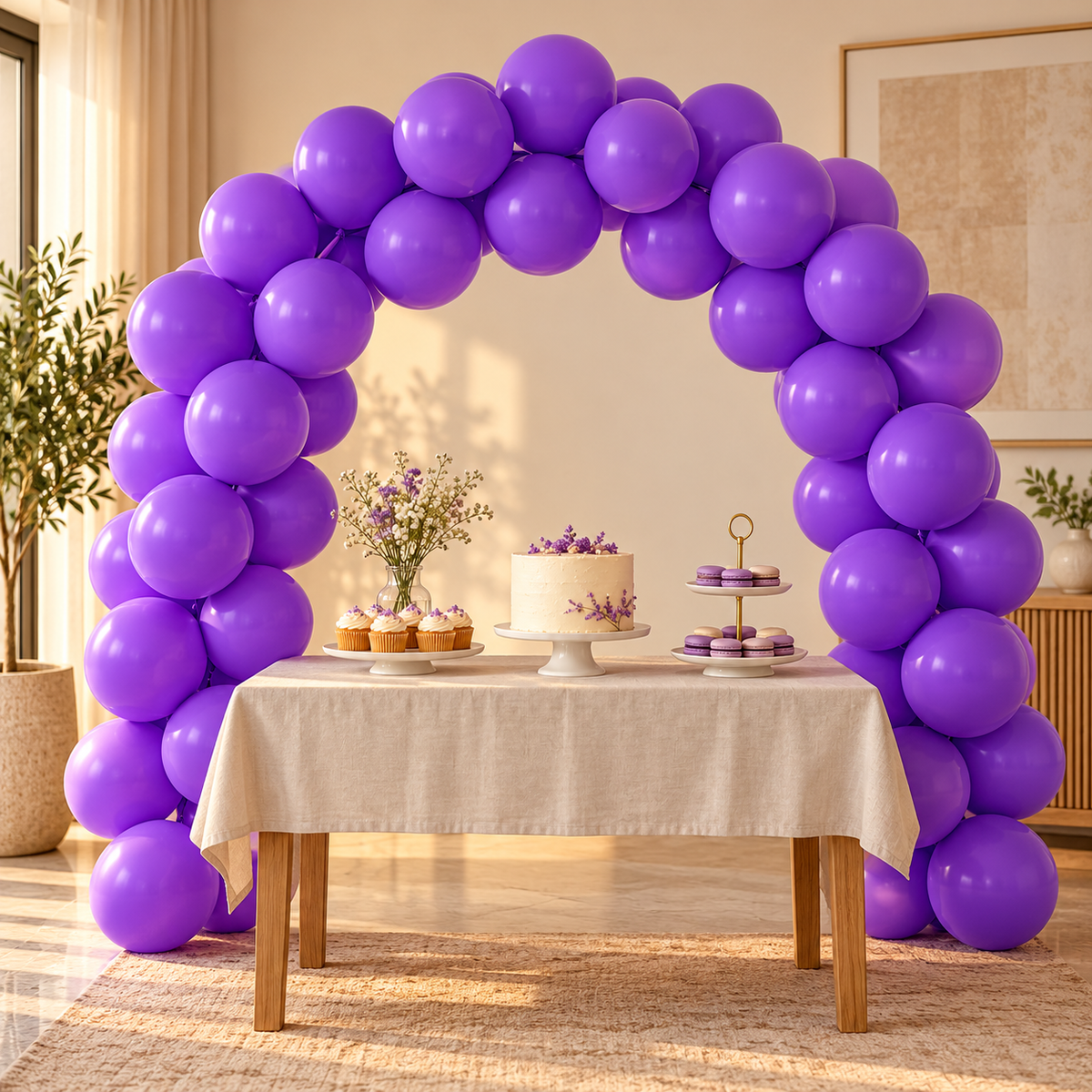 Colored Balloons 10 pcs || بالونات ملونة باكيت ١٠ حبة — inflated balloons in a party setting