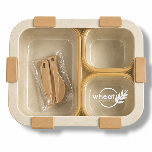 Lunch Box Transparent Cover 3 Section || لانش بوكس غطى شفاف 3 اقسام