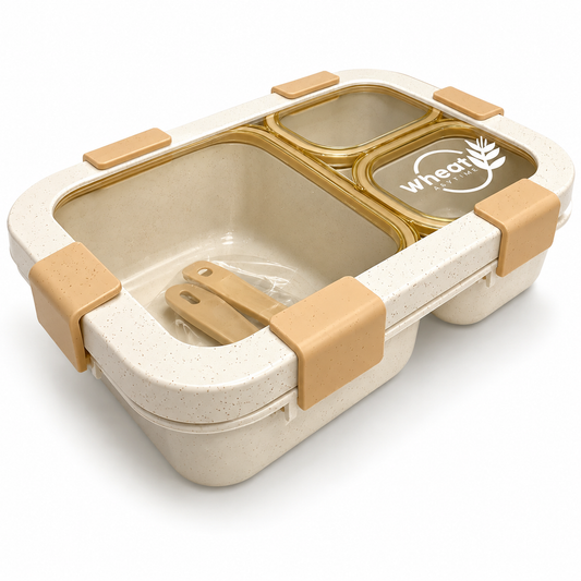 Lunch Box Transparent Cover 3 Section || لانش بوكس غطى شفاف 3 اقسام