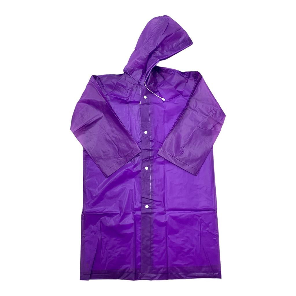 Purple Adult Rain Coat || جاكيت مطر كبير بنفسجي