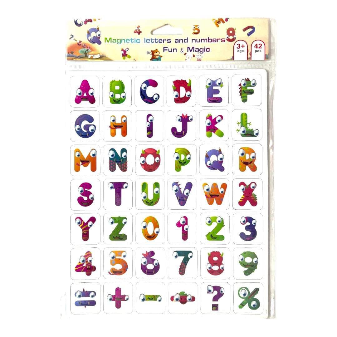 Magnetic English Letters Small Size 42 Pcs || احرف انجليزي مغناطيس حجم صغير 42 قطعة