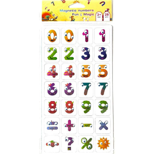 Magnetic English Numbers and Symbols Small Size 28 Pcs || ارقام و رموز انجليزي مغناطيس حجم صغير 28 قطعة
