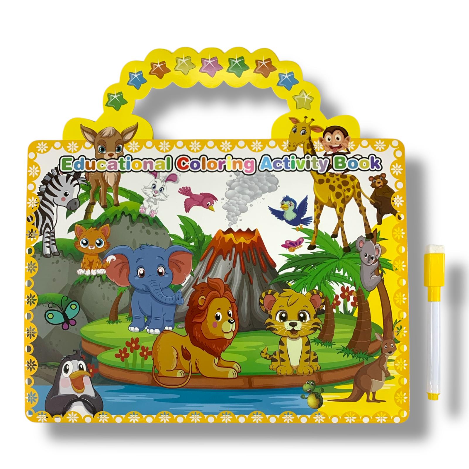 Educational Coloring Activity Book Animals || دفتر تلوين تعليمي للاطفال الحيوانات