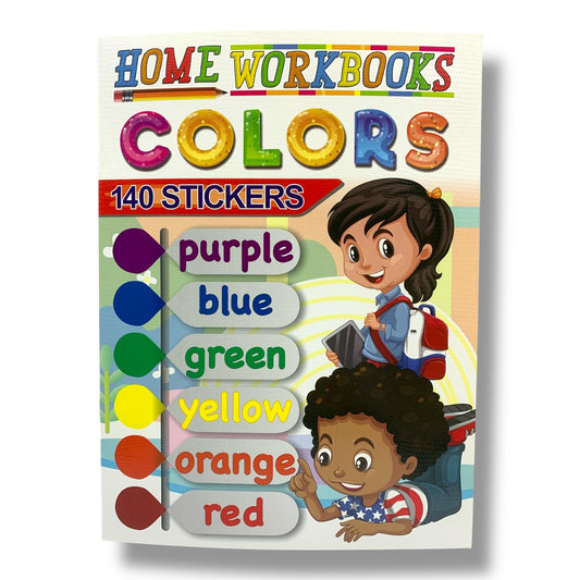 Home Workbooks Colors 140 Stickers #2 || نشاطات الاطفال المنزلية الالوان عدد 140 ستيكر