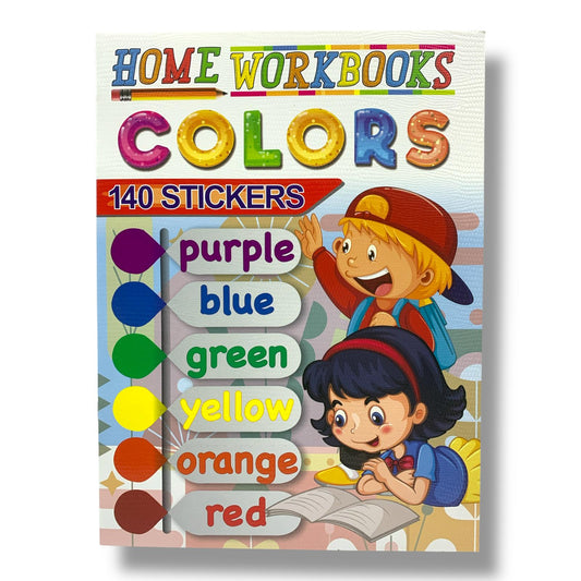 Home Workbooks Colors 140 Stickers #3 || نشاطات الاطفال المنزلية الالوان عدد 140 ستيكر