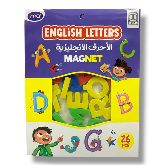 Twins English Letters Magnet 26 Pcs || احرف انجليزية مغناطيسية 28 قطعة