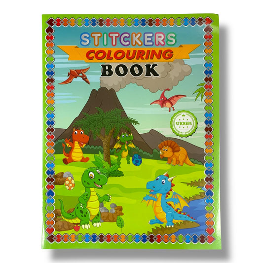Stickers Coloring Book Dinosaurs || دفتر تلوين و ستيكرات ديناصورات