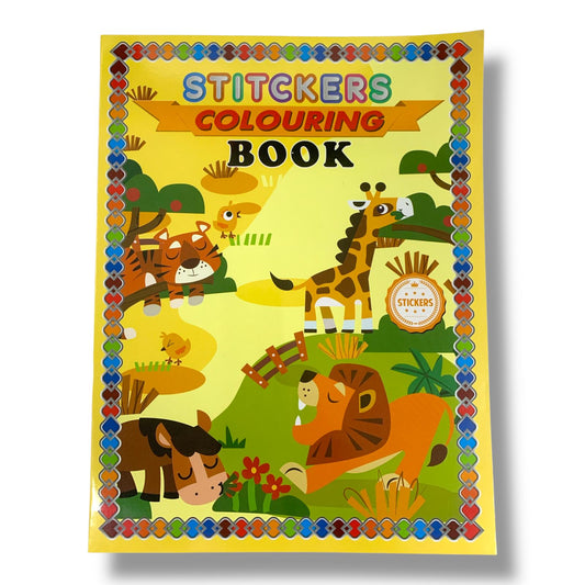 Stickers Coloring Book Animals || دفتر تلوين و ستيكرات حيوانات