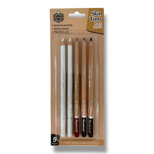 Keep Smiling Skin Tints 5 Pcs || مجموعة اقلام رسم باستيل درجات البشرة 5 قطعة