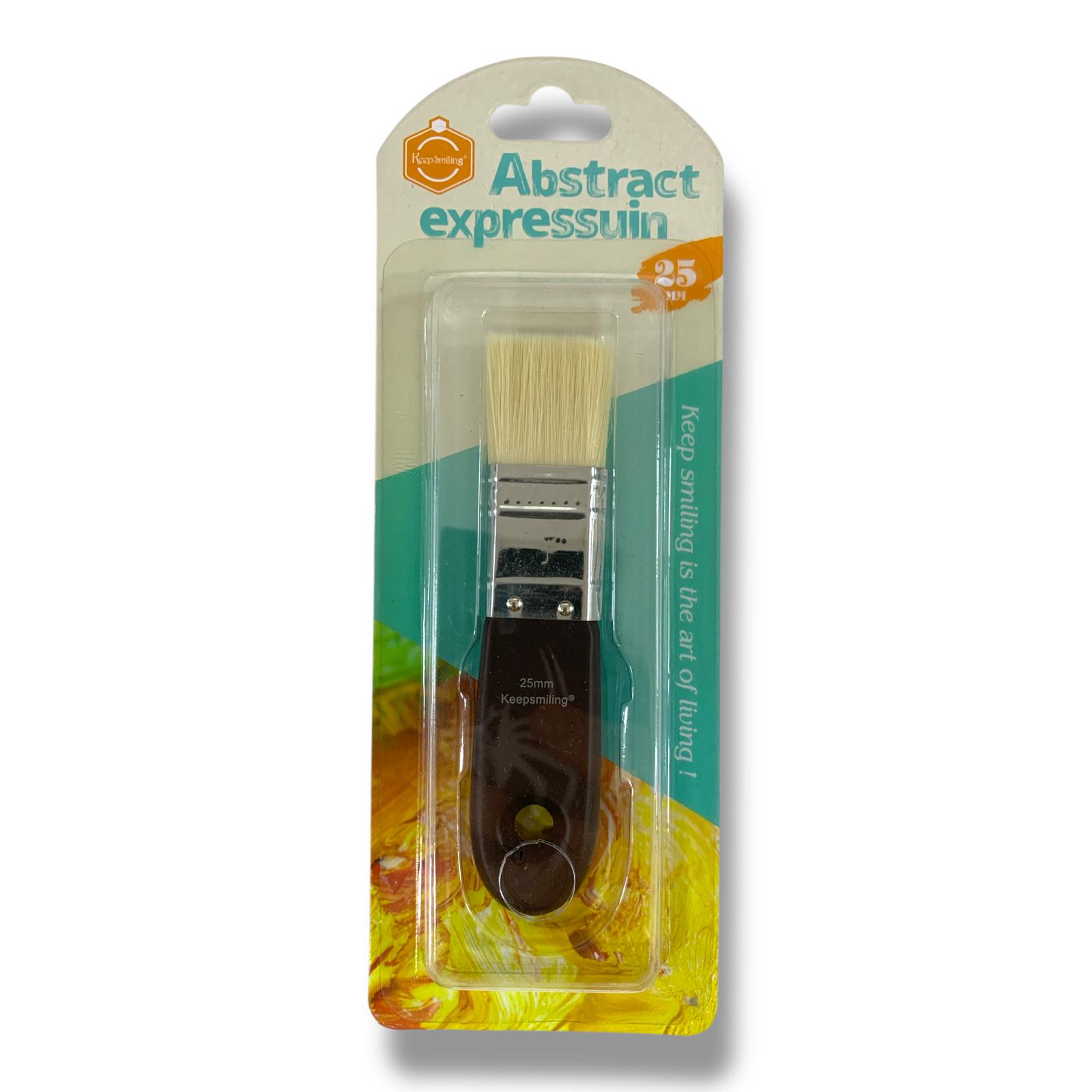 Keep Smiling Abstract Brush 25 mm || فرشة رسم تشكيلي 25 مم