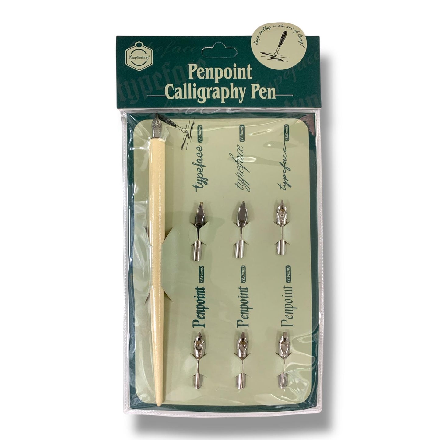 Keep Smiling Pen Point Calligraphy Pen 6 Heads || قلم خط كيب سمايلينج 6 رؤوس