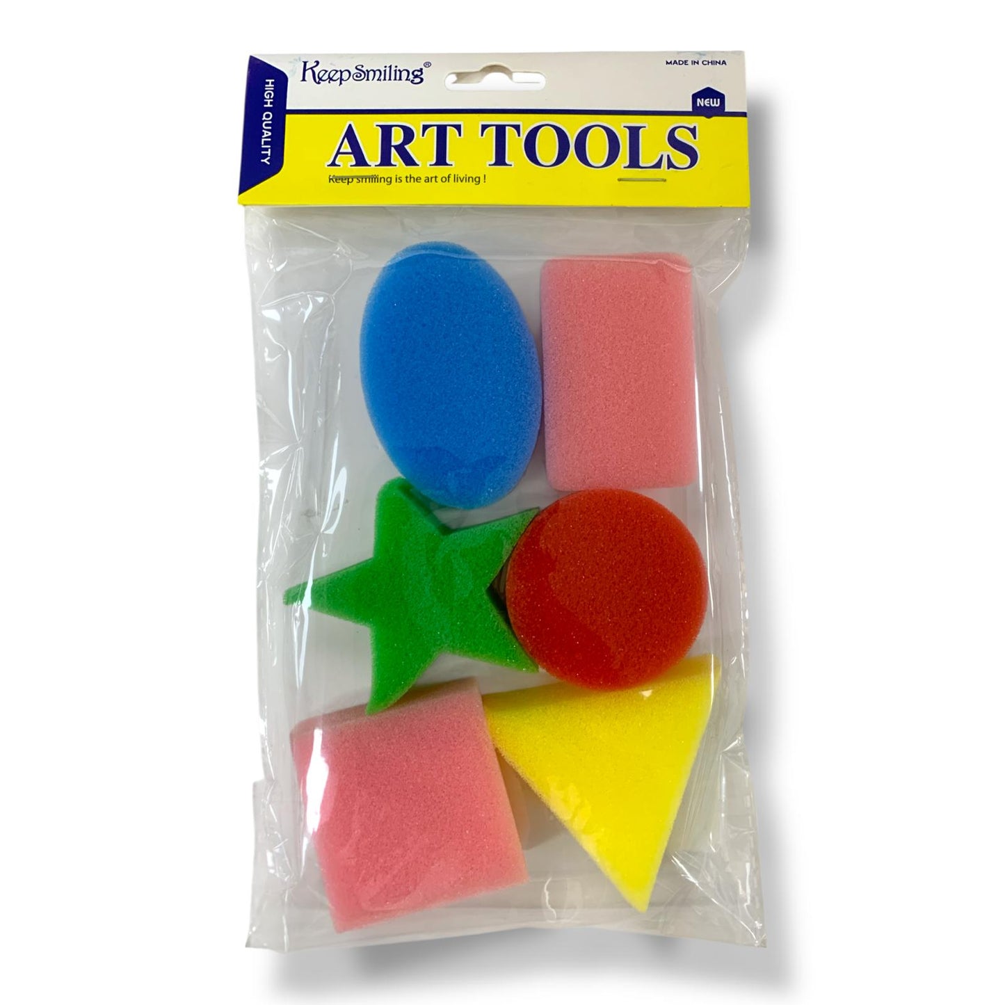Keep Smiling Art Tools Sponges 6 Shapes || مجموعات سفنج اشكال 6 قطعة