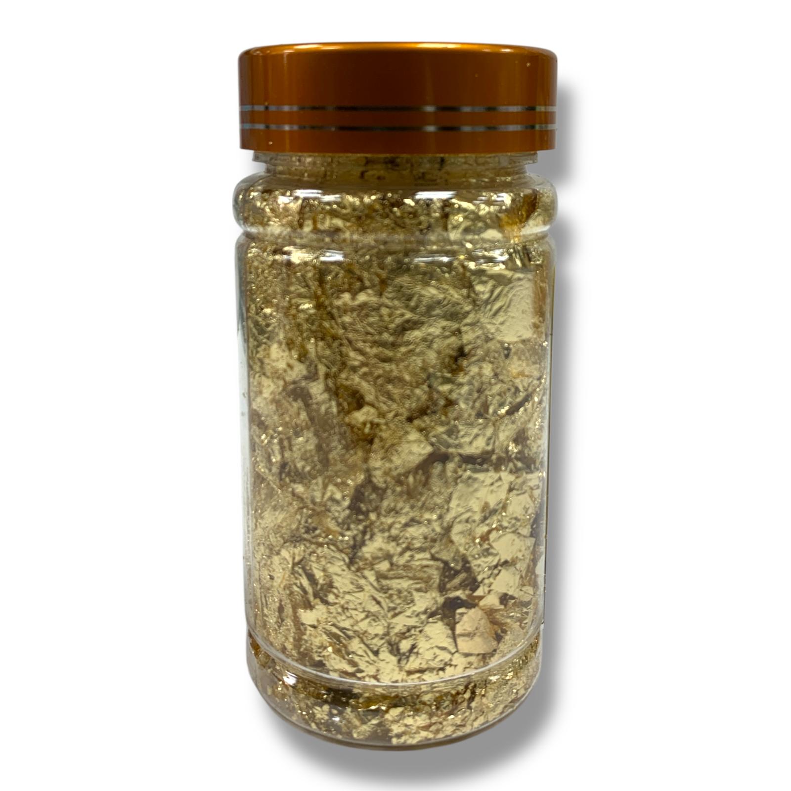 Keep Smiling Gold Leaves || رقائق معدنية كيب سمايلينج لون ذهبي