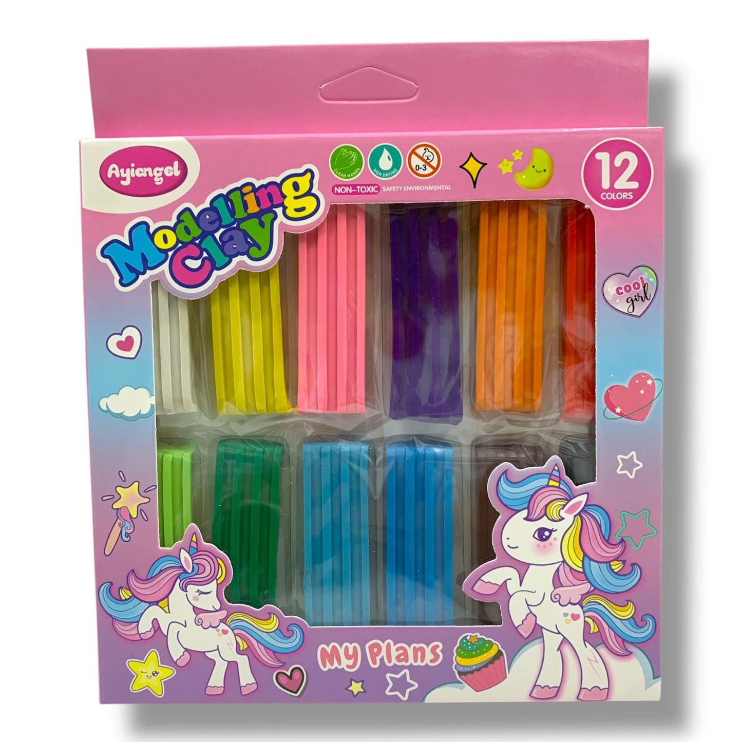 Brick Modeling Clay 12 Colors Unicorn || طين صلصال اشكال 12 لون يونيكورن