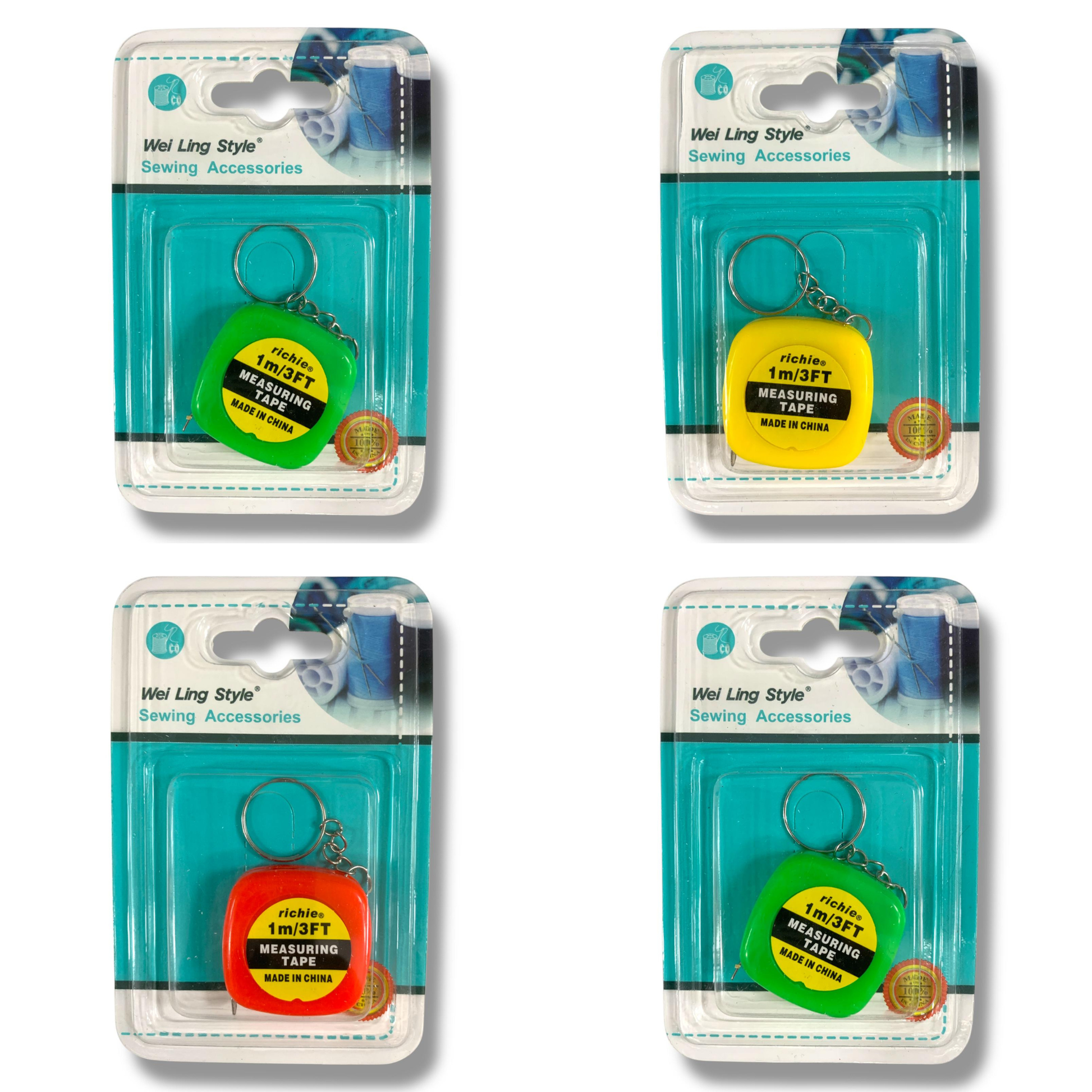 Knitting and Crochet Measuring Tape 1 Meter Assorted Color || متر قياس للخياطة و الكروشيه 1 متر الوان متنوعة