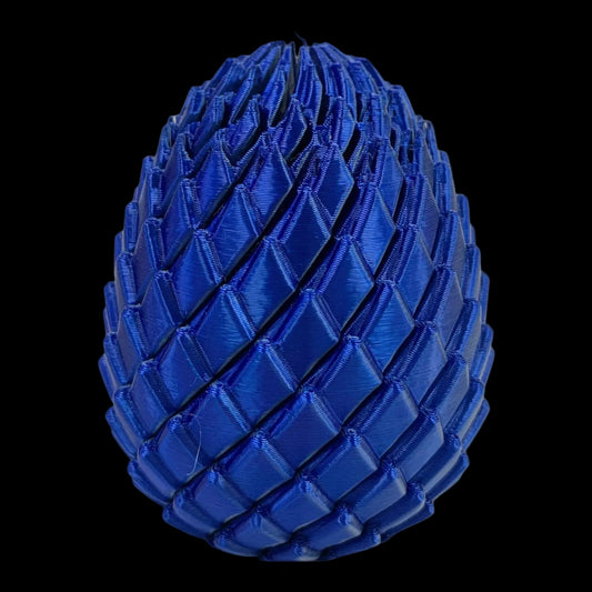 Dragon Egg 3D Printed Woow Crafts Fidget Toy Stress Relief Focus Meditation Enhancer Silky Blue || لعبة الراحة النفسية بيضة التنين لتخفيف التوتر و تعزيز التركيز و التامل من واو كرافتس لون ازرق