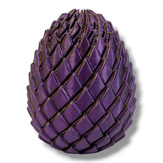 Dragon Egg 3D Printed Woow Crafts Fidget Toy Stress Relief Focus Meditation Enhancer Silky Purple || لعبة الراحة النفسية بيضة التنين لتخفيف التوتر و تعزيز التركيز و التامل من واو كرافتس لون بنفسجي