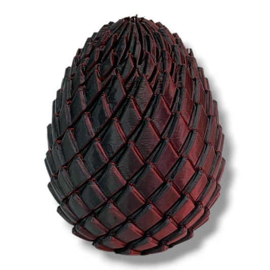Dragon Egg 3D Printed Woow Crafts Fidget Toy Stress Relief Focus Meditation Enhancer Fire Red || لعبة الراحة النفسية بيضة التنين لتخفيف التوتر و تعزيز التركيز و التامل لون احمر ناري 