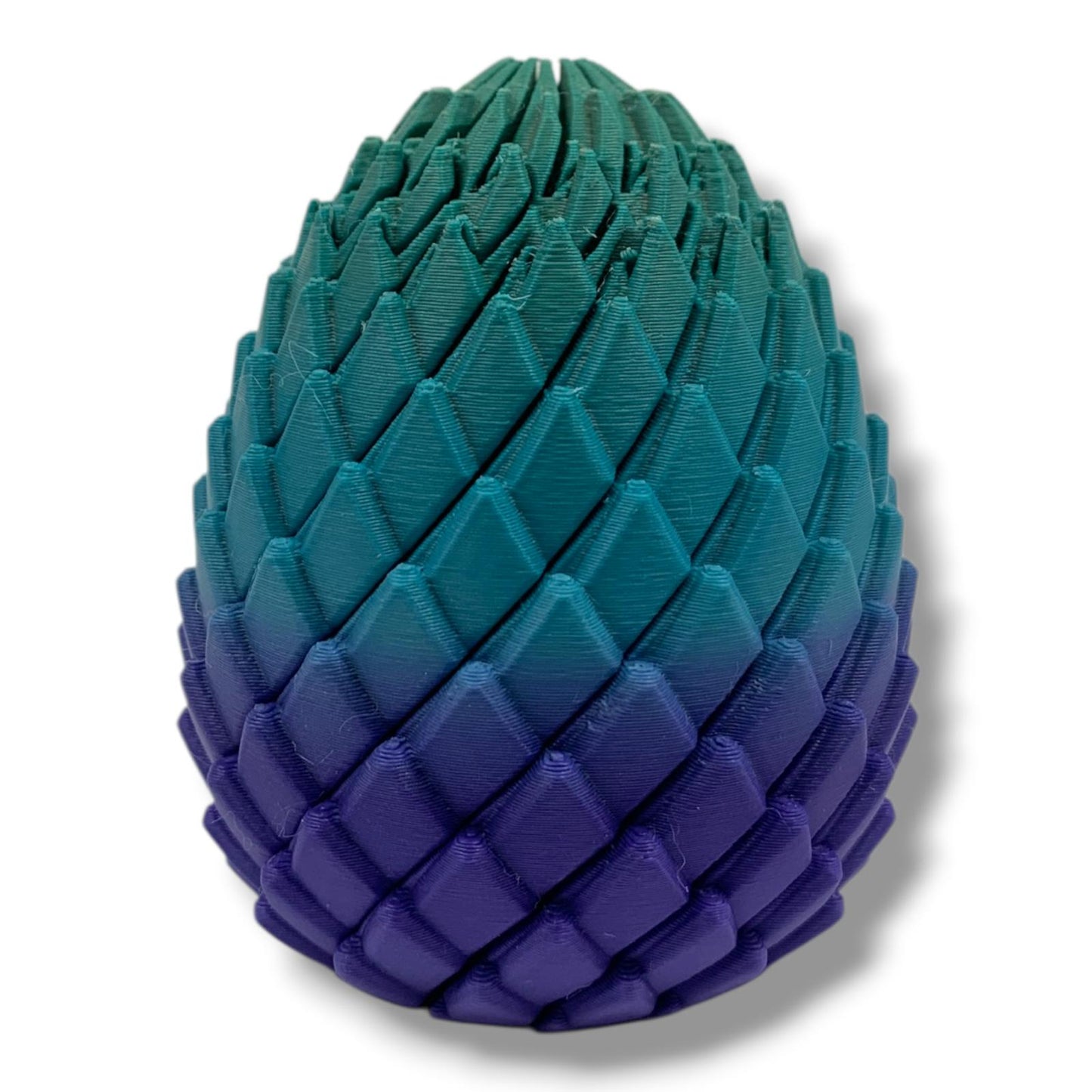 Dragon Egg 3D Printed Woow Crafts Fidget Toy Stress Relief Focus Meditation Enhancer Silky Blue Gradient || لعبة الراحة النفسية بيضة التنين لتخفيف التوتر و تعزيز التركيز و التامل من واو كرافتس لون ازرق مدرج