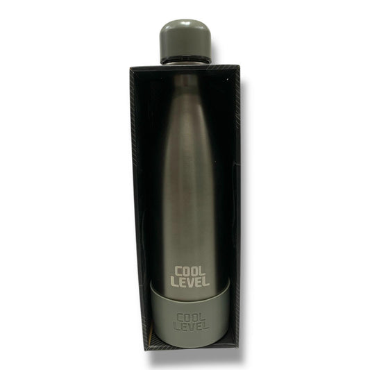 Cool Level Water Bottle 500 ml Double Steel Insulated Shimmering Black || مطارة ماء كول ليفيل دبل ستيل عازلة للحرارة و البرودة 500 مل اسود لامع