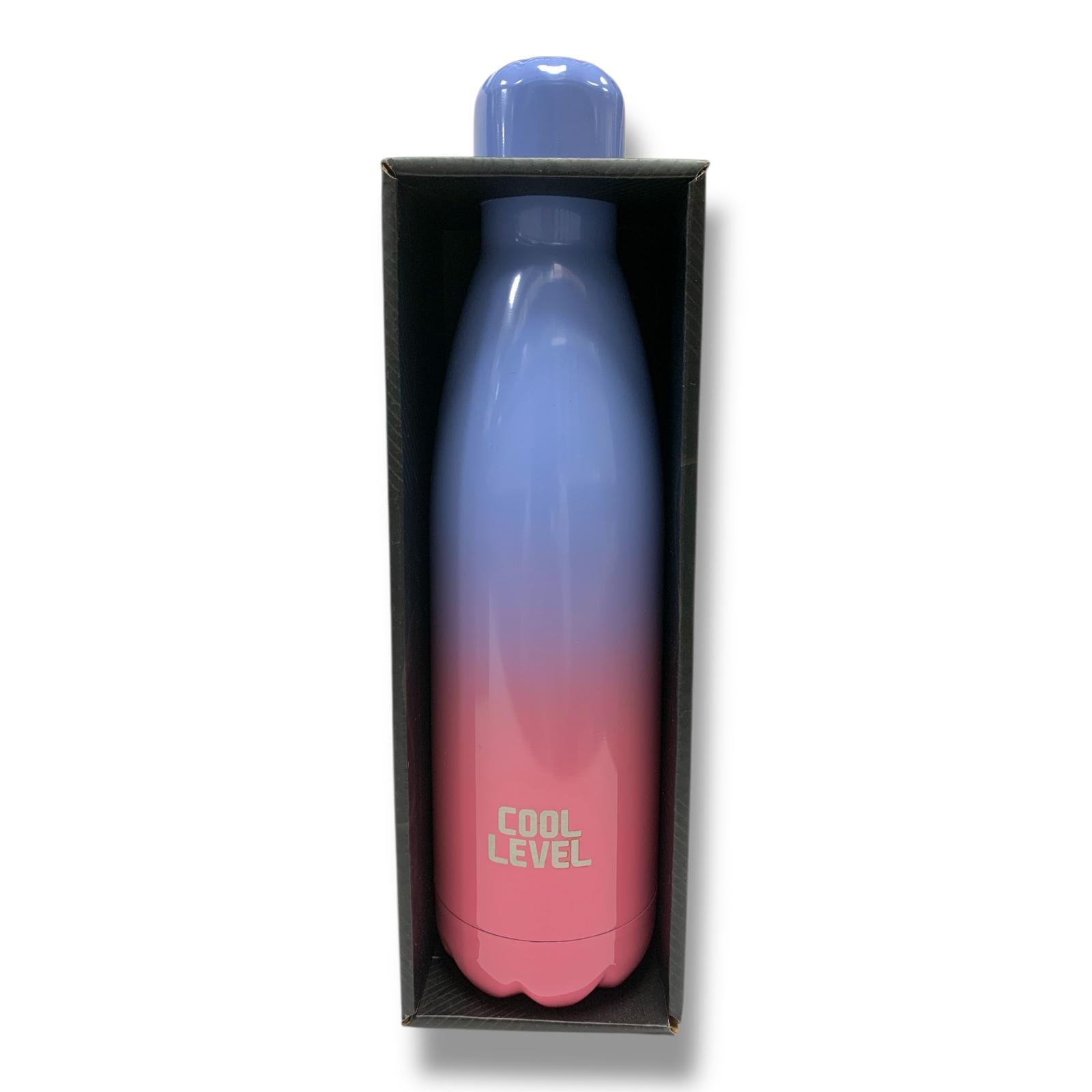Cool Level Water Bottle 500 ml Double Steel Insulated Gradient 1 || مطارة ماء كول ليفيل دبل ستيل عازلة للحرارة و البرودة 500 مل مدرج 1
