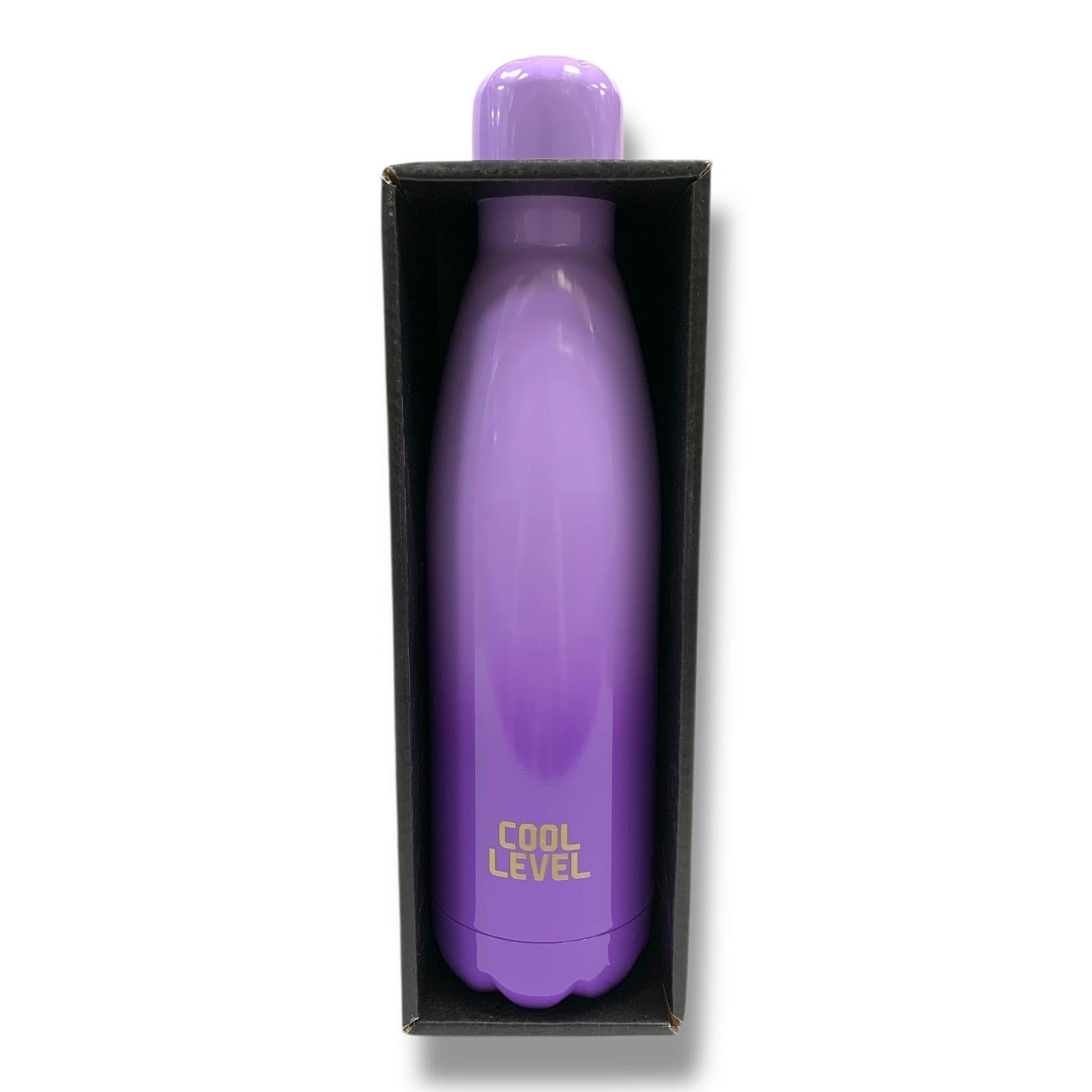 Cool Level Water Bottle 500 ml Double Steel Insulated Lavender || مطارة ماء كول ليفيل دبل ستيل عازلة للحرارة و البرودة 500 مل خزامى