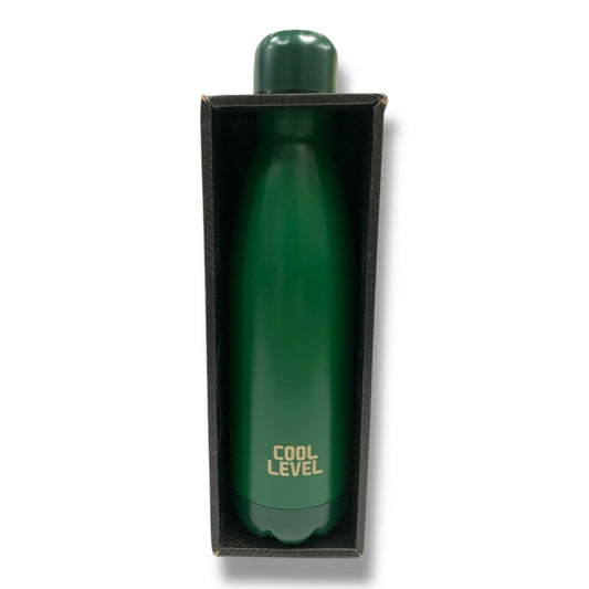Cool Level Water Bottle 500 ml Double Steel Insulated Green || مطارة ماء كول ليفيل دبل ستيل عازلة للحرارة و البرودة 500 مل أخضر