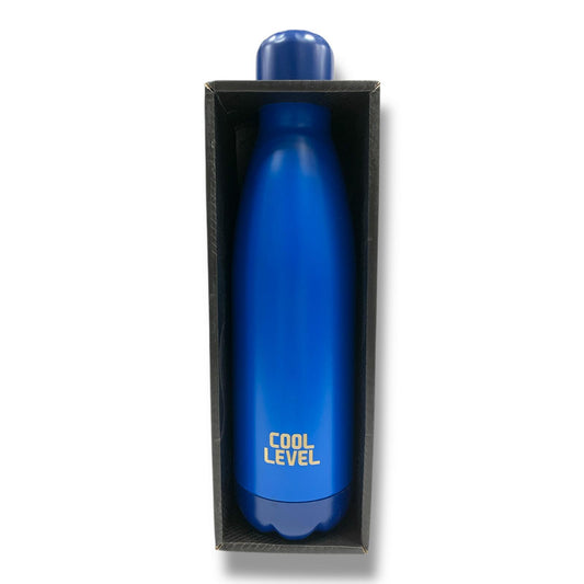 Cool Level Water Bottle 500 ml Double Steel Insulated Blue || مطارة ماء كول ليفيل دبل ستيل عازلة للحرارة و البرودة 500 مل أزرق