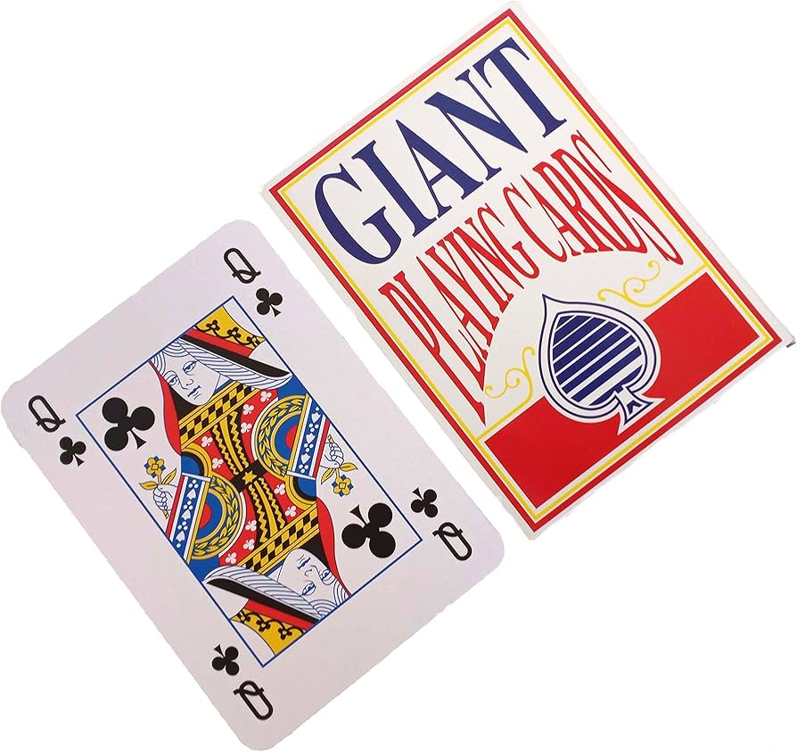 Giant Playing Cards 8*11 || لعبة جنجفة كروت لعب ضخمة ٨*١١ انش
