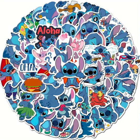 Stitch Stickers 50 Pcs Pack || ستيكرات ستيتش مجموعة ٥٠ حبة