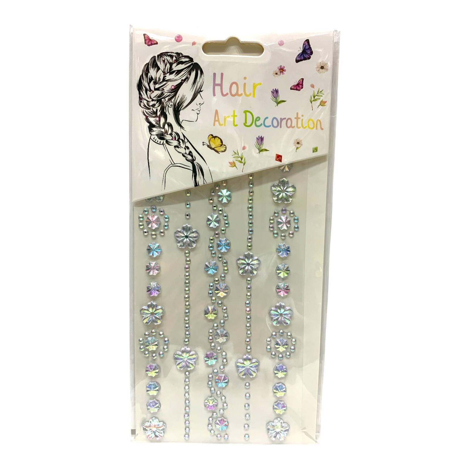 Hair Art Decoration Model Stickers #17 || ستيكرات فنية للشعر موديل رقم #17