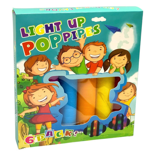 Light Up Pop Pipes 6 Colors || لعبة الأسطوانة المضيئة ٦ لون
