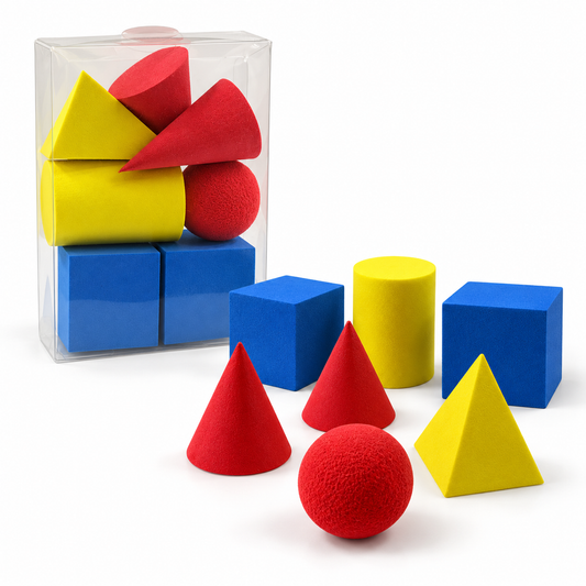A&T 3D Foam Sponge Shapes 7 Pcs || اشكال هندسية فوم ثلاثي الابعاد 7 حبة