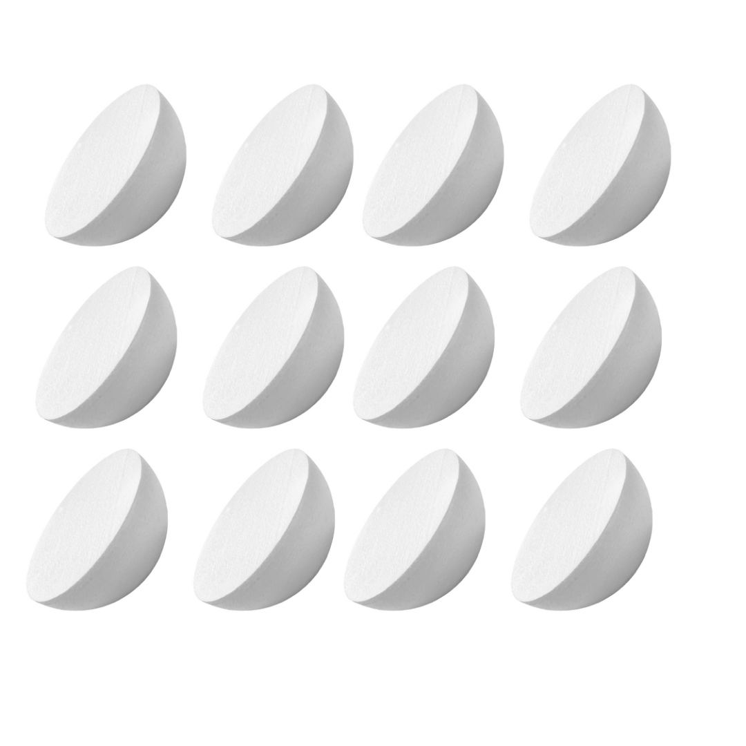 A&T Half Ball Foam Pack 12 PCS Medium Size 4 cm || انصاف كرات فلين اي اند تي ١٢ حبة حجم ٤ سم وسط