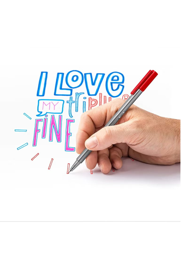 Staedtler Triplus Fineliner 25 Colors || الوان ضعيفة ستدلر 25 لون فاين لاينر